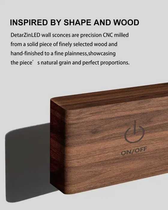 Set 2 buc Aplice de perete cu baterii DetarZinLED, reîncărcabile