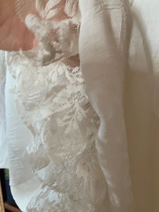 Rochie alba margele S