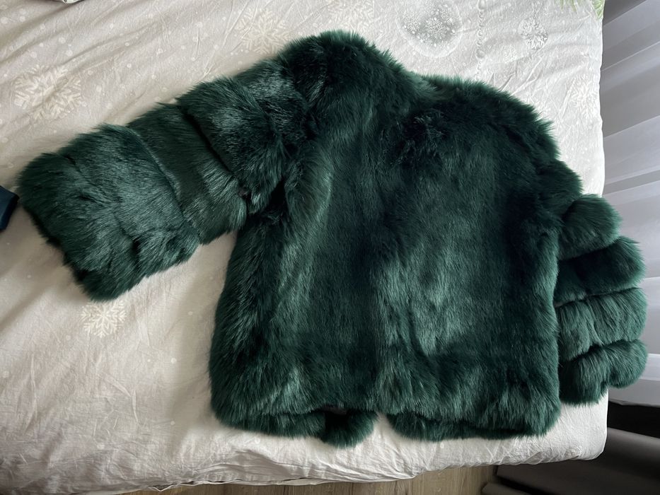 Зелено палто косъм