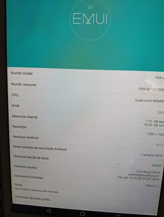 Vând tableta Ulefon