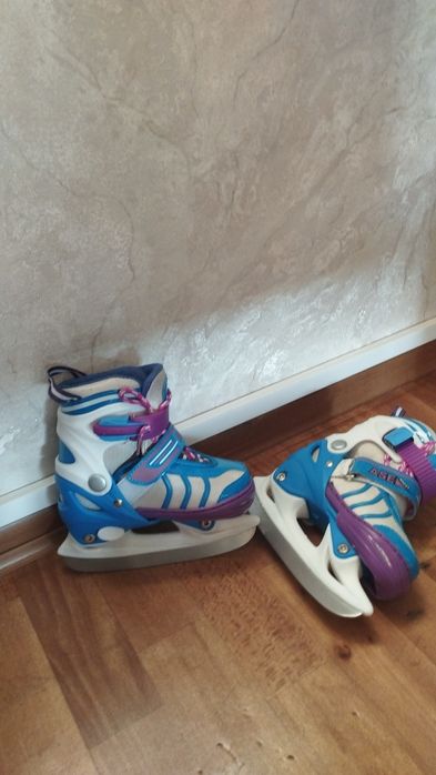 Детские ледовые раздвижные коньки