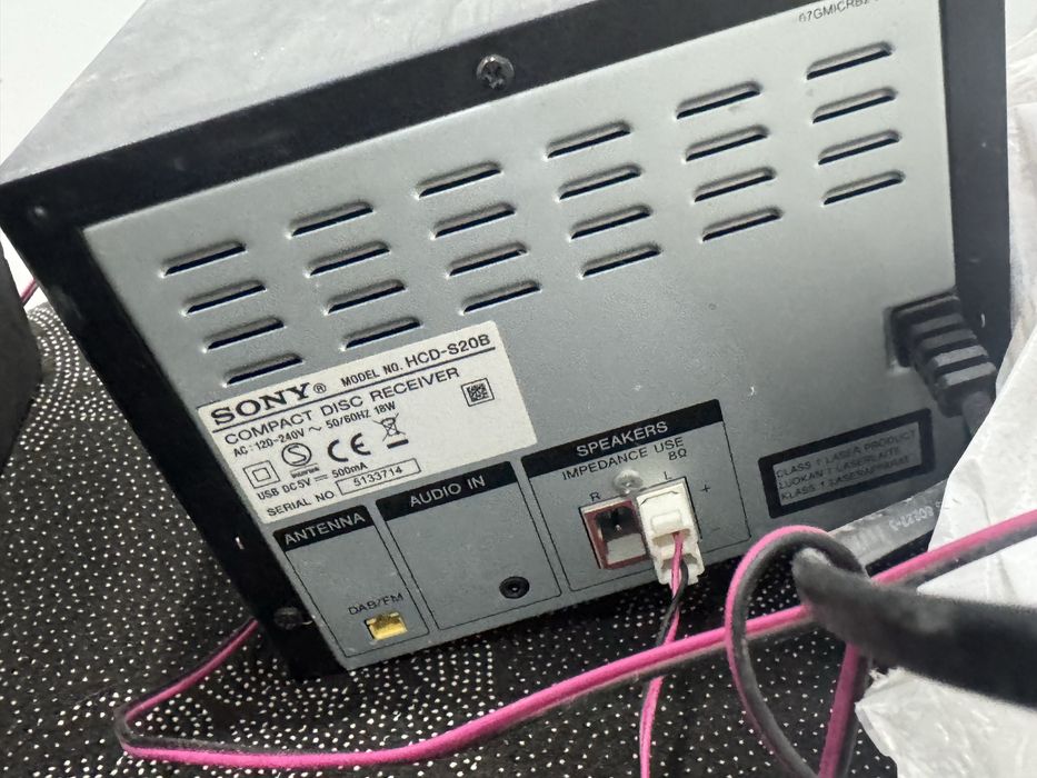Sony CMT-S20 колонка с диском и блютузом
