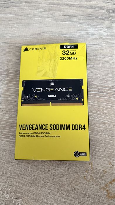 Memorie Laptop Corsair Vengeance, 32GB(2x16GB) DDR4, 3200MHz CL22, Dual Channel Kit