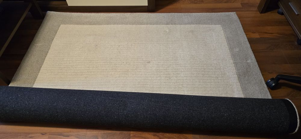 Covor Mobexpert din lână natura 160x230 cmlă, calitate premium (stare bună)