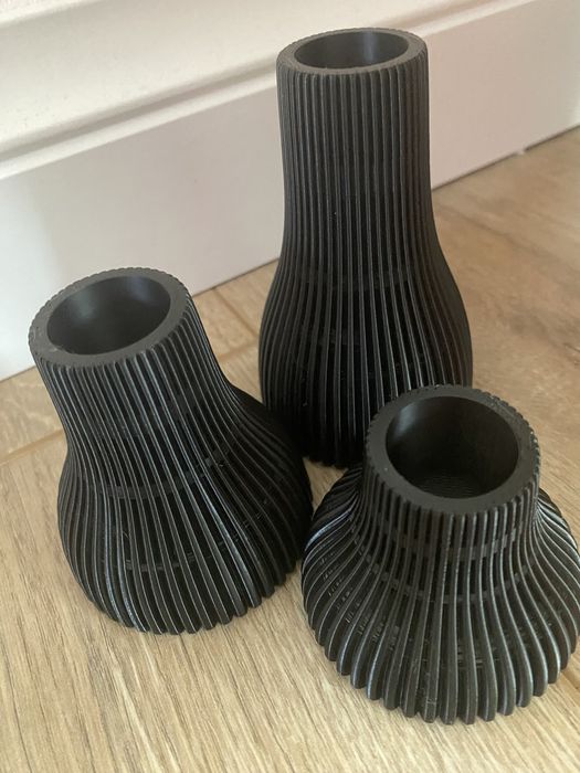 Set 3 suporturi lumanari