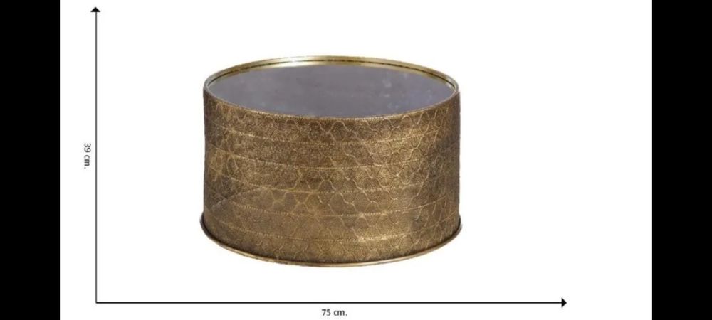 Măsuță cafea ceai Ixia Spania metal și oglindă