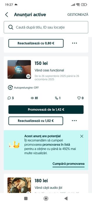 Vând ceas funcțional smart