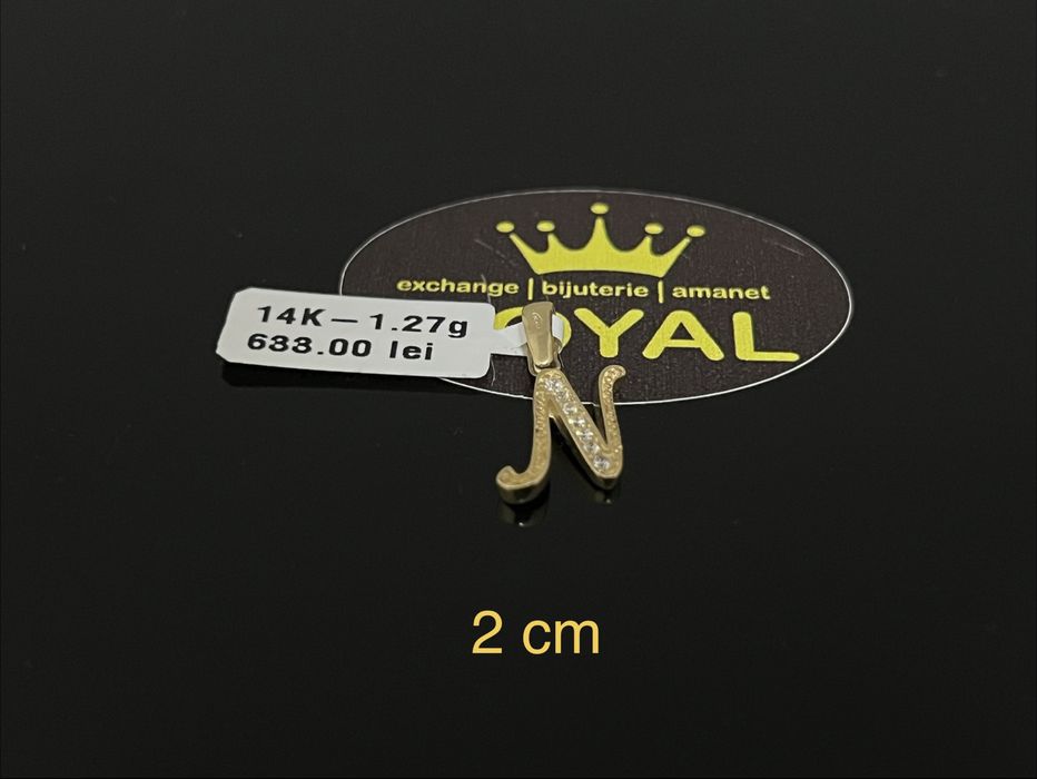 Bijuteria Royal CB: Pandant N aur nou 14k 1,27gr