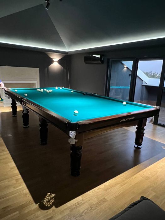 Бильярдный стол 12  мраморная покрытие. Размер 1.6х3.2