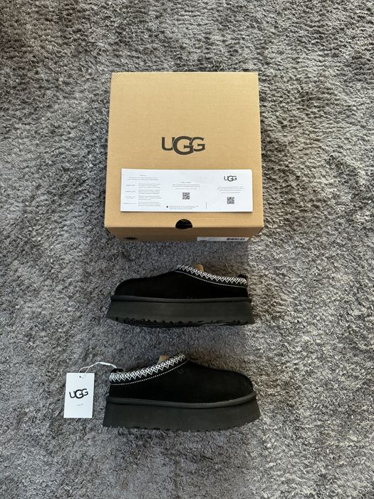 UGG Tasman Platform Slippers Black