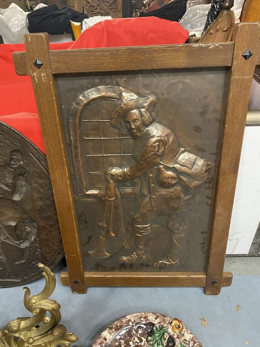 Медна картина ковано пано от франция