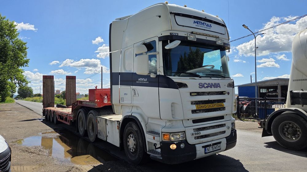 Ansamblu cap tractor Scania + trailer Faymonville