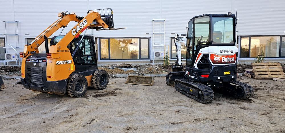 Услуги с мини багер Бобкат