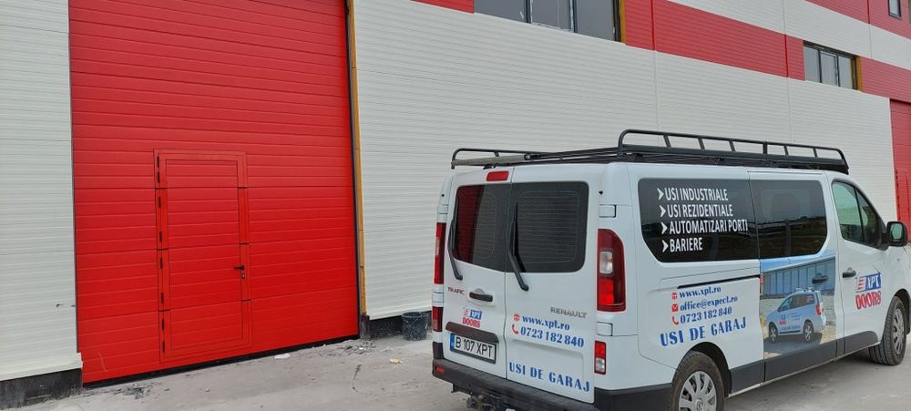 Ușa de garaj  sectionala izolata industriala începând de la 999 euro