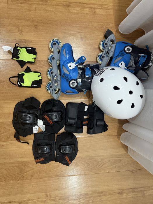 Ролери за момче номер 30-32 + всичко необходимо за безопасно каране