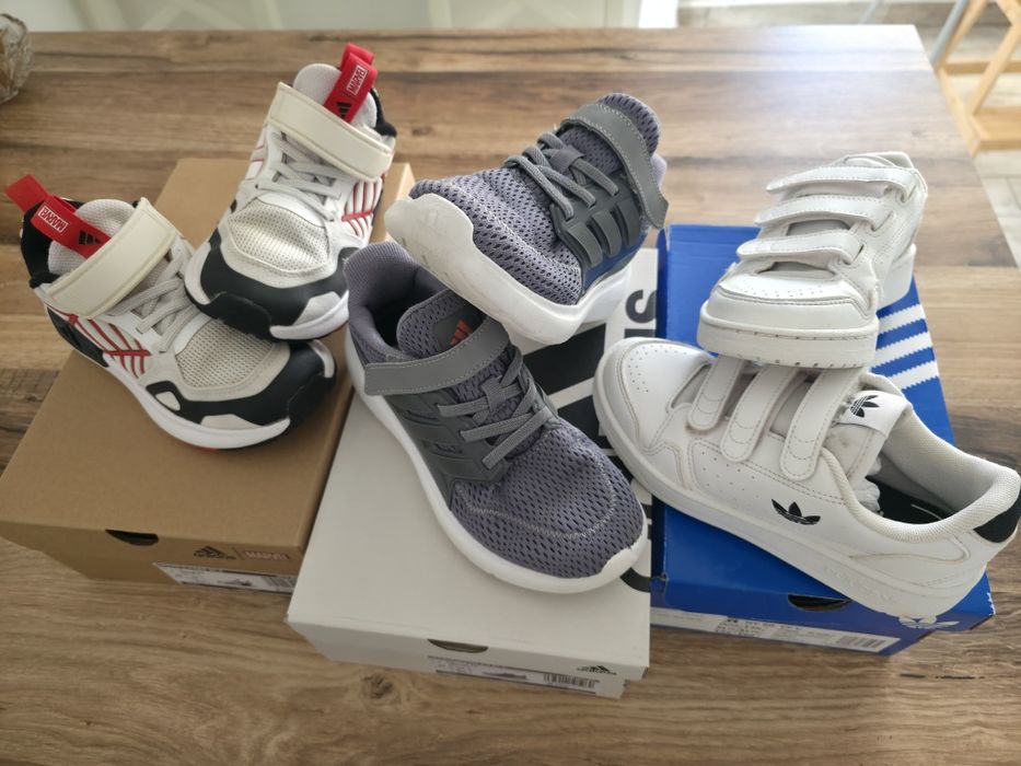 Adidași 3 perechi ADIDAS marimea 31.5 -32. NY 90 CF, Ultimashow 2.0, SPIDER Runner AC