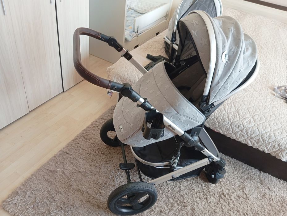 Бебешка количка 3в1 Lorelli Boston сива