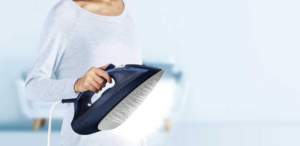 Tefal Virtuo FV 1713 ютия, на сухо, на пара, компактна, 2000 W, Син