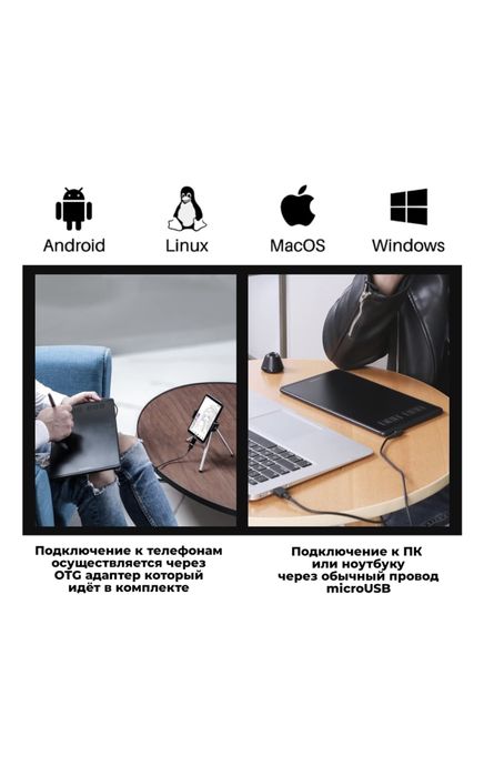 Графический планшет huion h640p