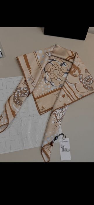 Eșarfe Chanel model 2026, 5 modele, 100% mătase, 90×90cm