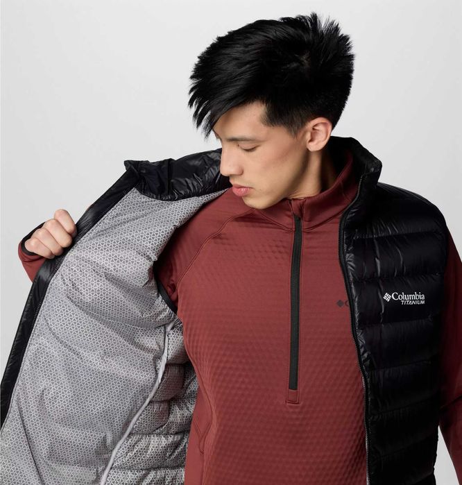 Мужской тёплый пуховый жилет Columbia Titanium Arctic Crest.