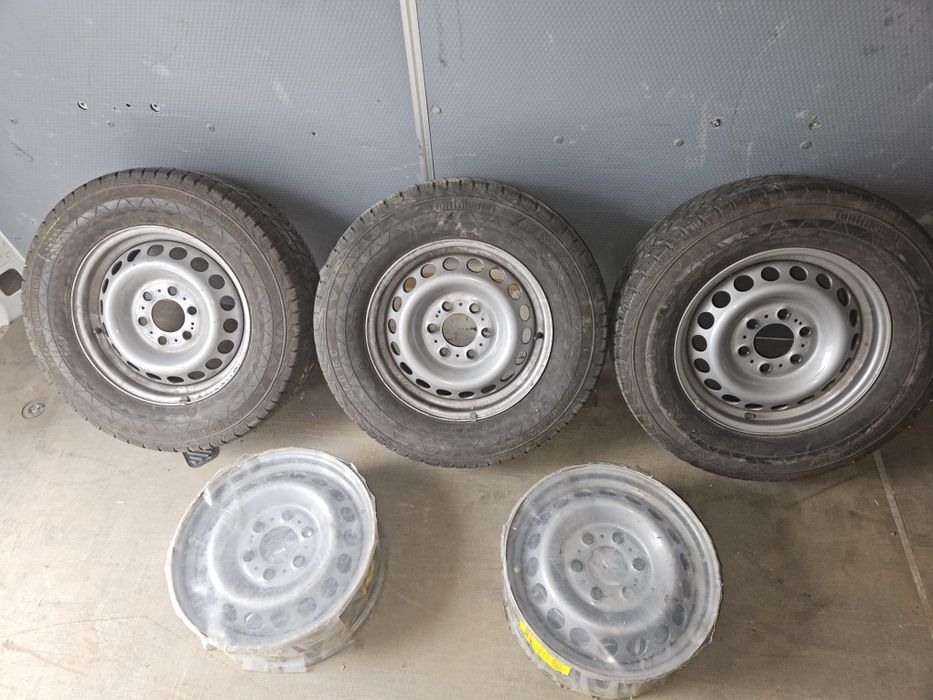 ‼️5 x Jante 6 prezoane cu pneuri de iarna 235/65/16 C*Sprinter/Crafter