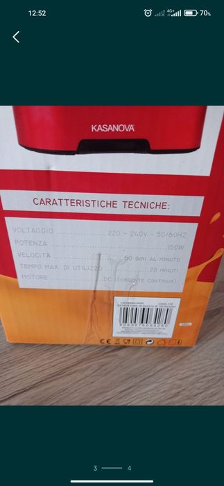 Storcator fructe legume Mr Juice Kasanova Italia