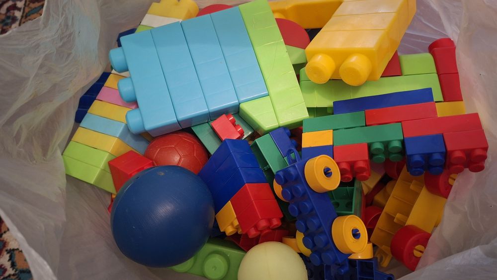 Игрушки детские, блочные