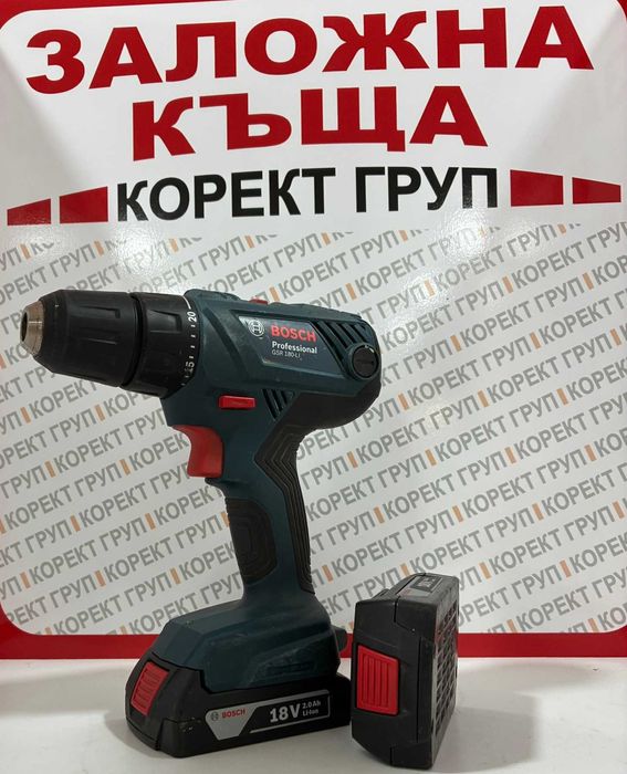 Акумулаторен винтоверт BOSCH GSR 180-Li