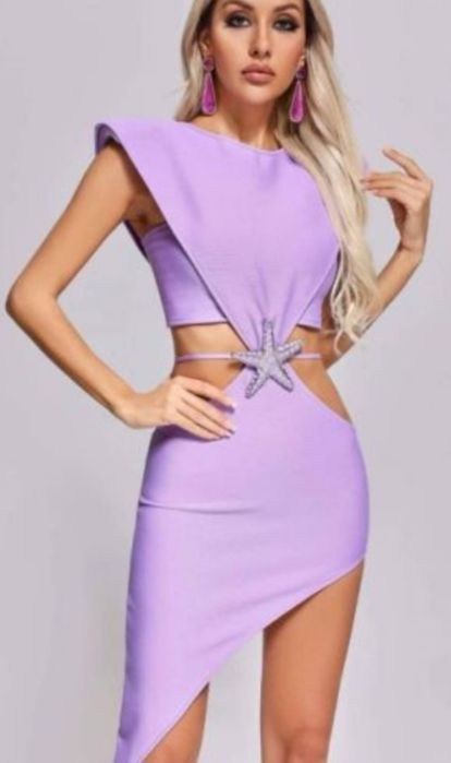 Официална лилава рокля