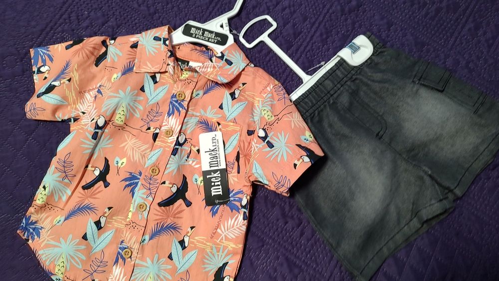 Детска риза с къси дънки