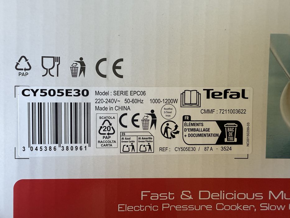 Multicooker Tefal CY505E 6L