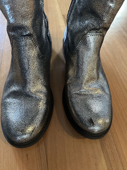 Дамски боти сребристи