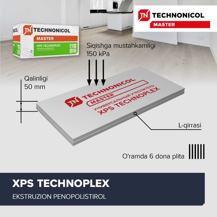XPS TECHNOPLEX Ekstruzion penopolistirol