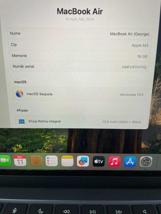 macbook air a3113 2024 (m1) staramanet