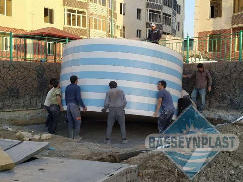 Эко емкость из полипропилена 25м3, тонн, 25 000 литров, бак, бочка