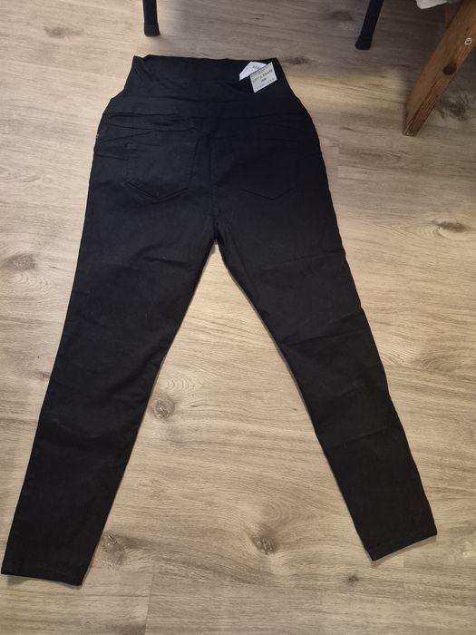 Нови черни джегингс за бременни New Look (размер UK 14/EU 42) + ПОДАРЪК клин