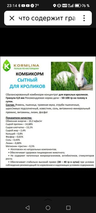 Корм для грызунов