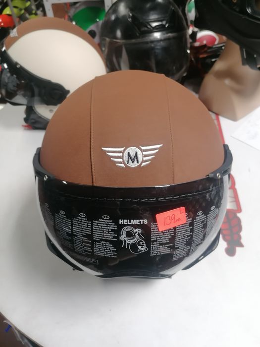 Каска отворена MOTO тъмен визьор чопър мотор