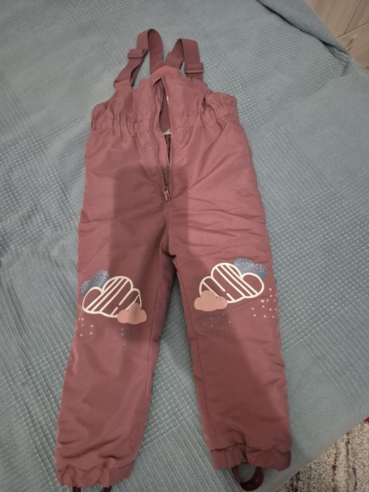 Pantaloni schi fetite 2-3 ani (98 cm) (stil salopeta)