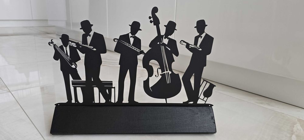 Джаз музиканти–метал, дърво, 30см/ 40см