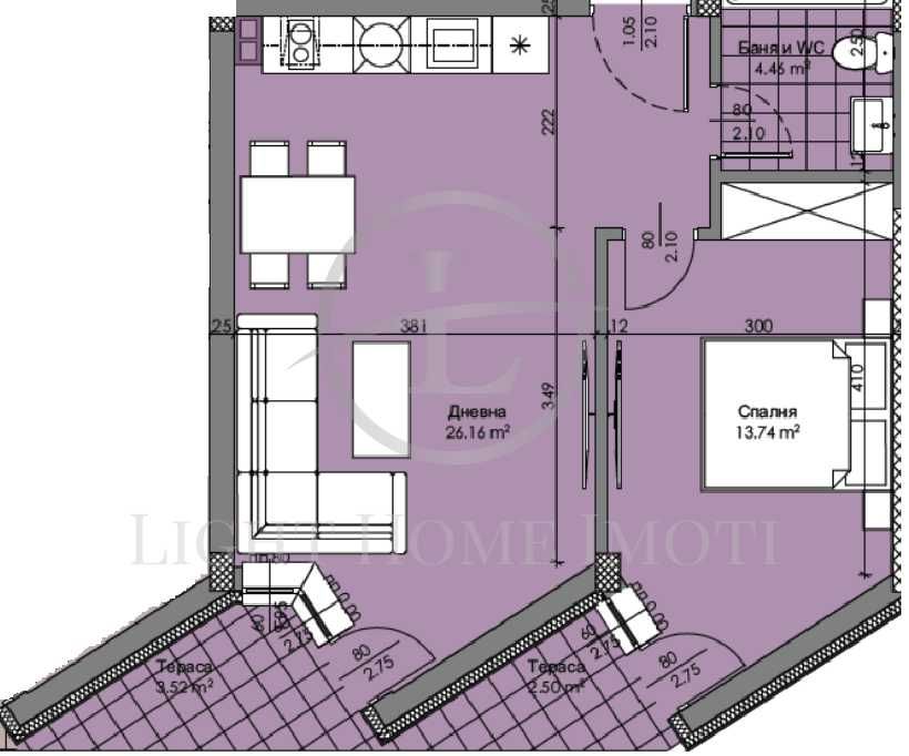 Продава се Двустаен апартамент в Пловдив, Христо Смирненски - 76 кв.м за 1616 €/кв.м - Снимка #4