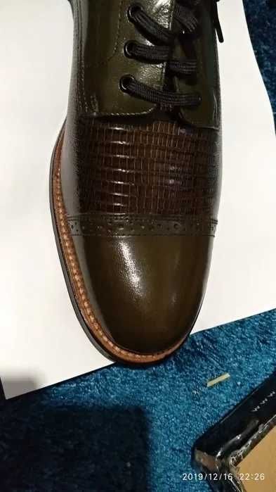 Pantofi barbatesti, culoarea olive marimea 43, Stacy Adams