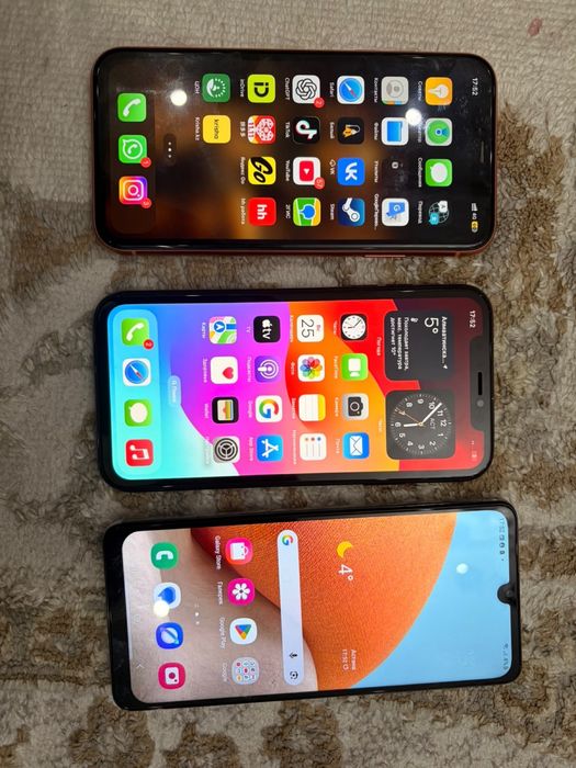 Продам 2 Iphone, samsung