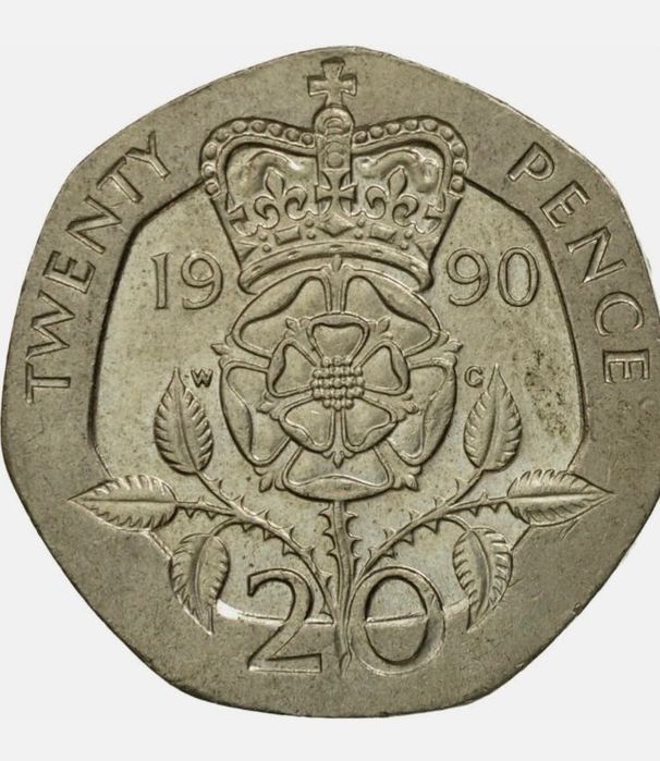Монета ‘’ Twenty pence ‘’1990 година