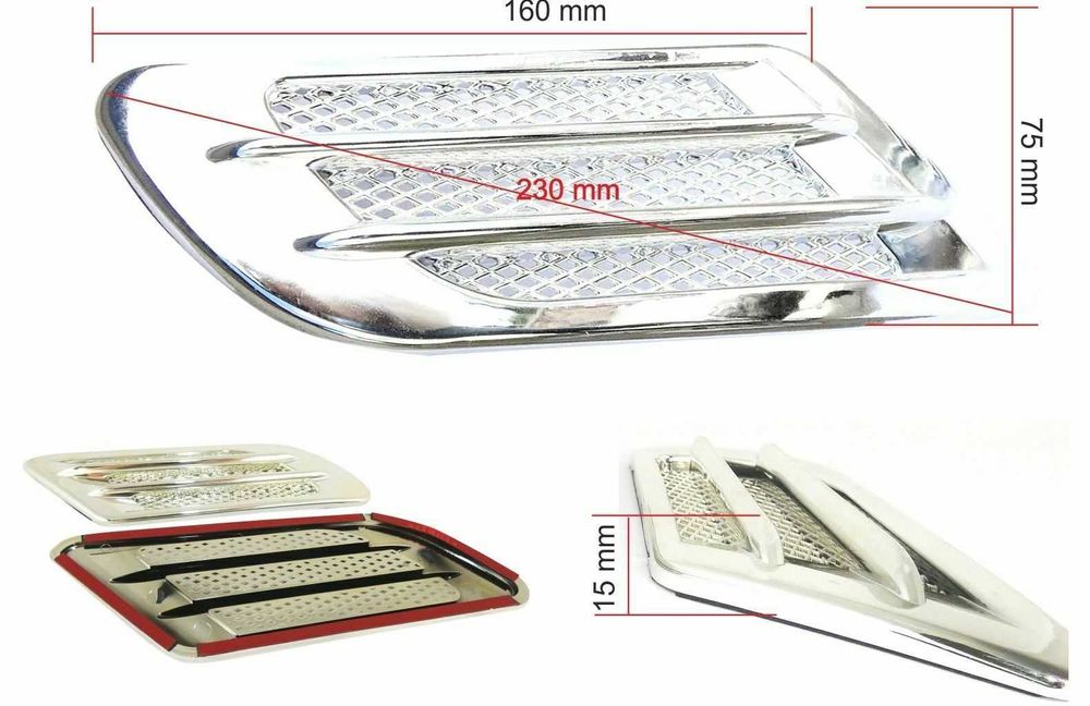Декоративни въздуховоди за преден капак или калник за автомобил