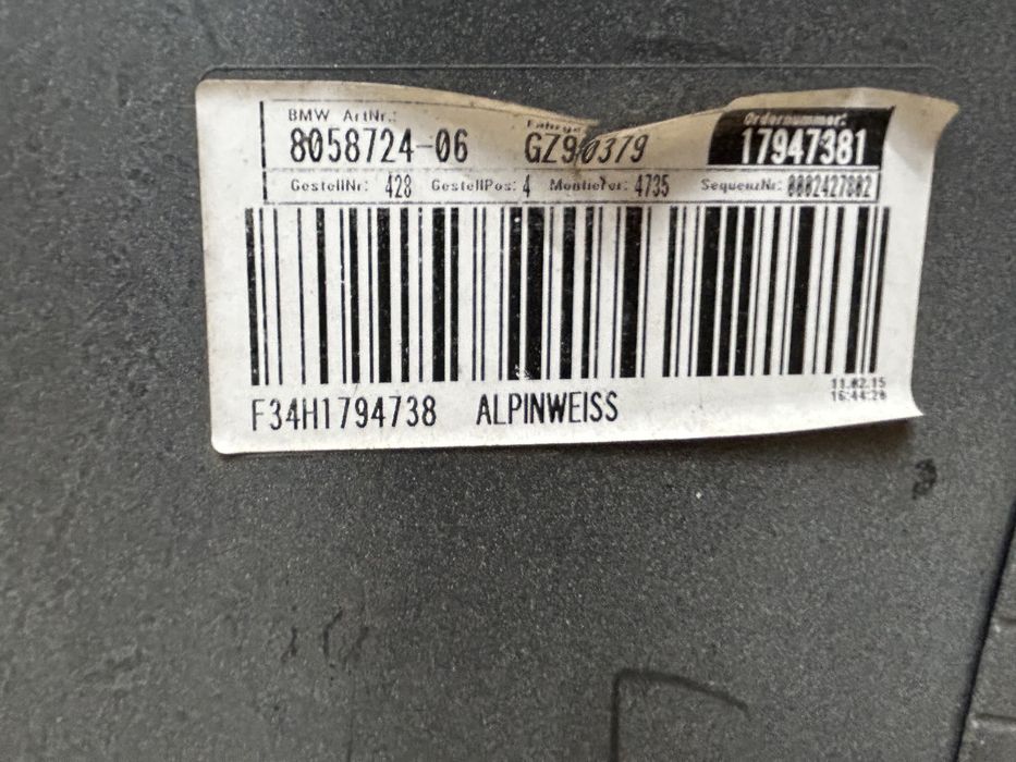 Bara spate bmw F34 seria 3 GT M sport paket