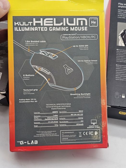 Mouse gaming Mars Gaming MM55 , The G-Lab Kult Helium , Mars Gaming MMW RGB Flow