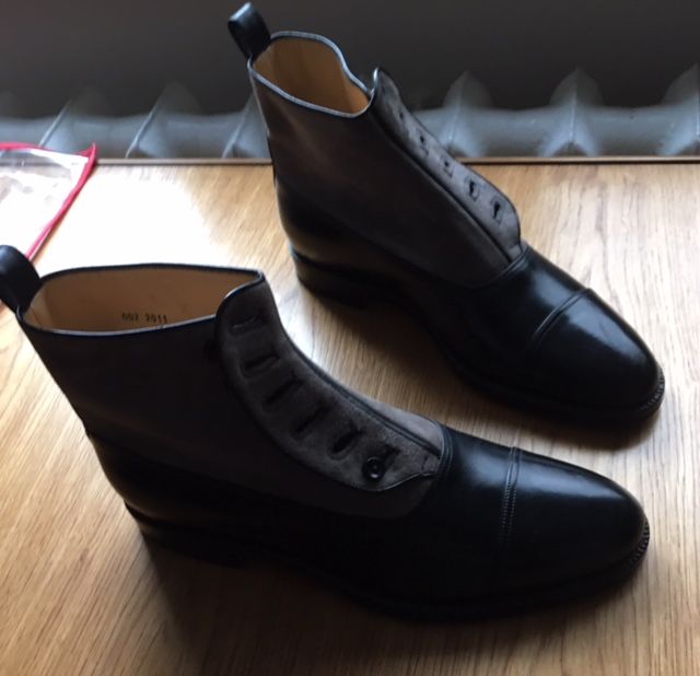 Pantofi premium NOI ridicați pe gleznă unicat 45,5 făcuți pe comandă