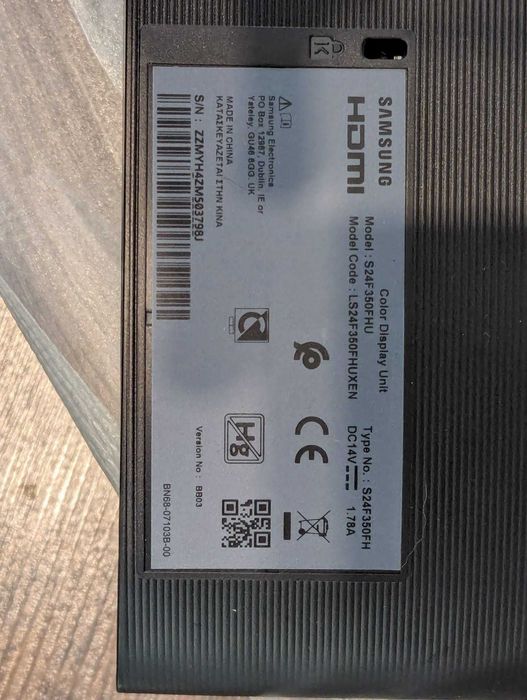 Monitor Samsung SF350 24'